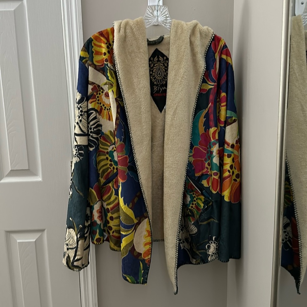 Johnny Was hooded cardigan